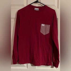 Fraternity Collection, Red Long Sleeve T-shirt, size Small